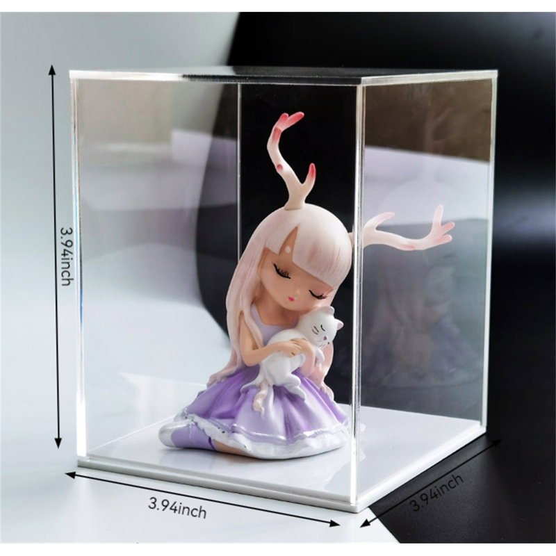 Boîte décorative en plastique Aileth, H 3,94 po x l 3,94 po x P 3,94 po