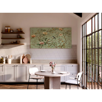 Chinoiserie Floral Ready-to-Hang Canvas Wall Art