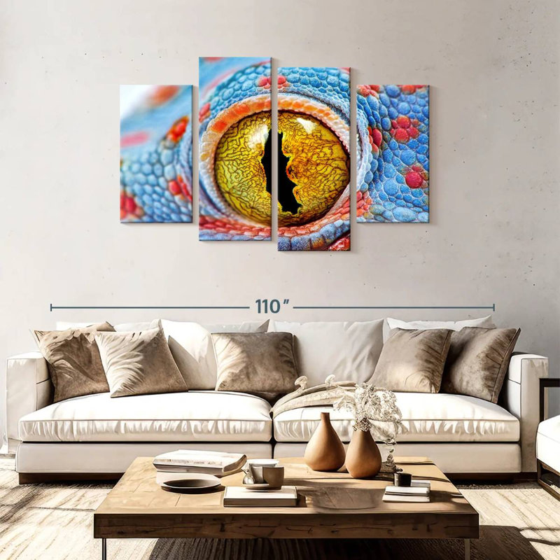 Oeil de gecko Brampt, H 48 po x l 75 po