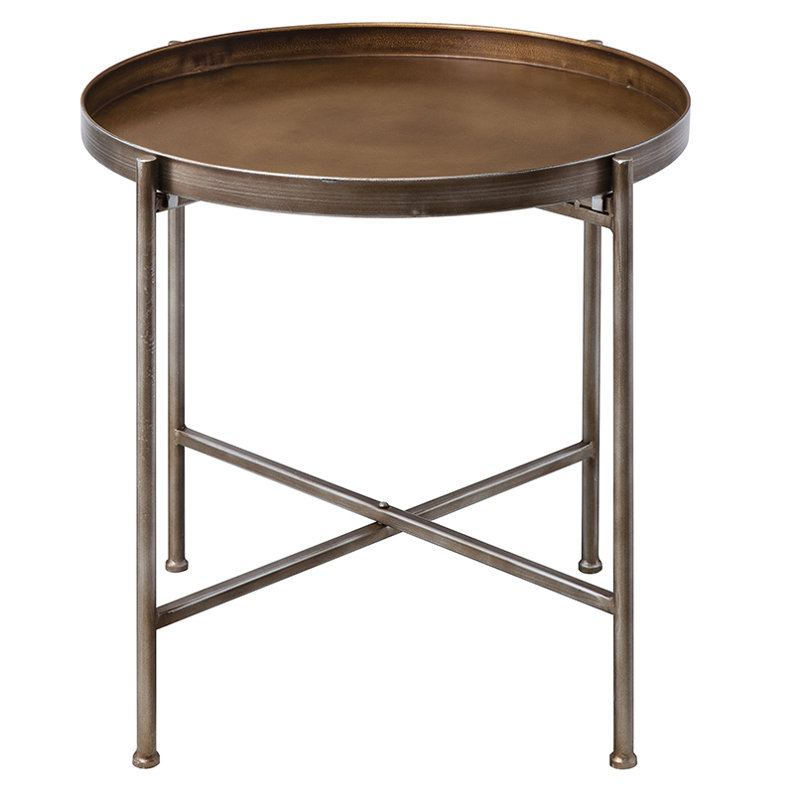 Foulton Tray Top Trestle End Table