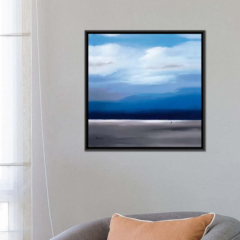 « infinity ii », impression sur toile, H 18 po x l 18 po x P 1,5 po, Toile avec cadre noir, Pas de tapis