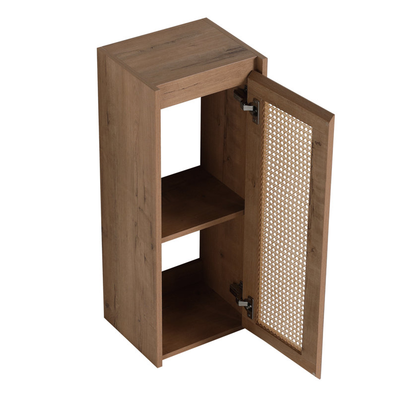 Armoire de salle de bain moderne moderne, 12 po, fixation murale, rangement hygiénique 12 po, portes à fermeture douce