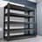 Heavy Duty Garage Metal Storage Shelves, 48" x 24" x 72" Adjustable Storage Rack with 1650 Lbs Total Load Capacity, Rust-Proof Boltless Organizer Shelving for Garage Basement Warehouse-101433708-101433710