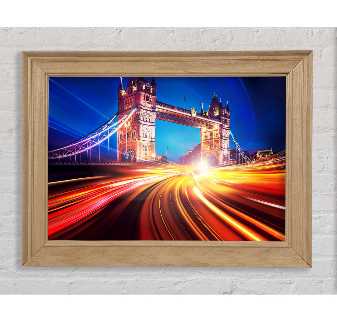 Tower Bridge Speed Of Light 2 - Einzelne Bilderrahmen Kunstdrucke