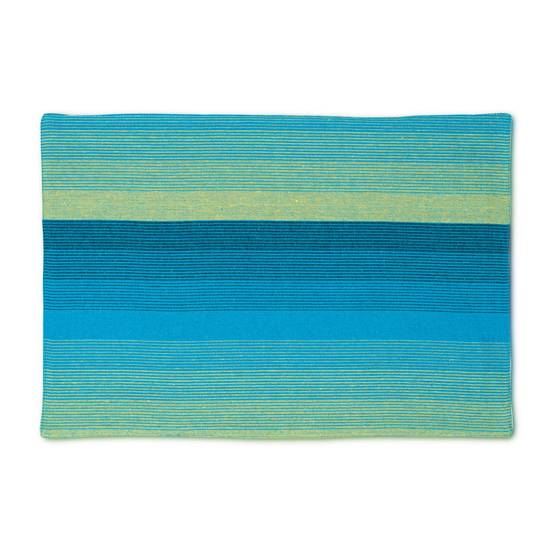 Ensemble de napperons en coton 6 pièces, Bleu