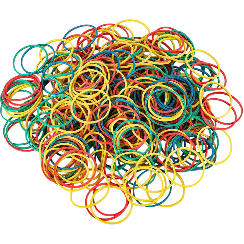 700 bandes de caoutchouc multicolores de 700 pièces, bande élastique élastique réutilisable pour dossiers de fournitures de bureau, emballages pour la maison, emballage de bricolage, polyvalent