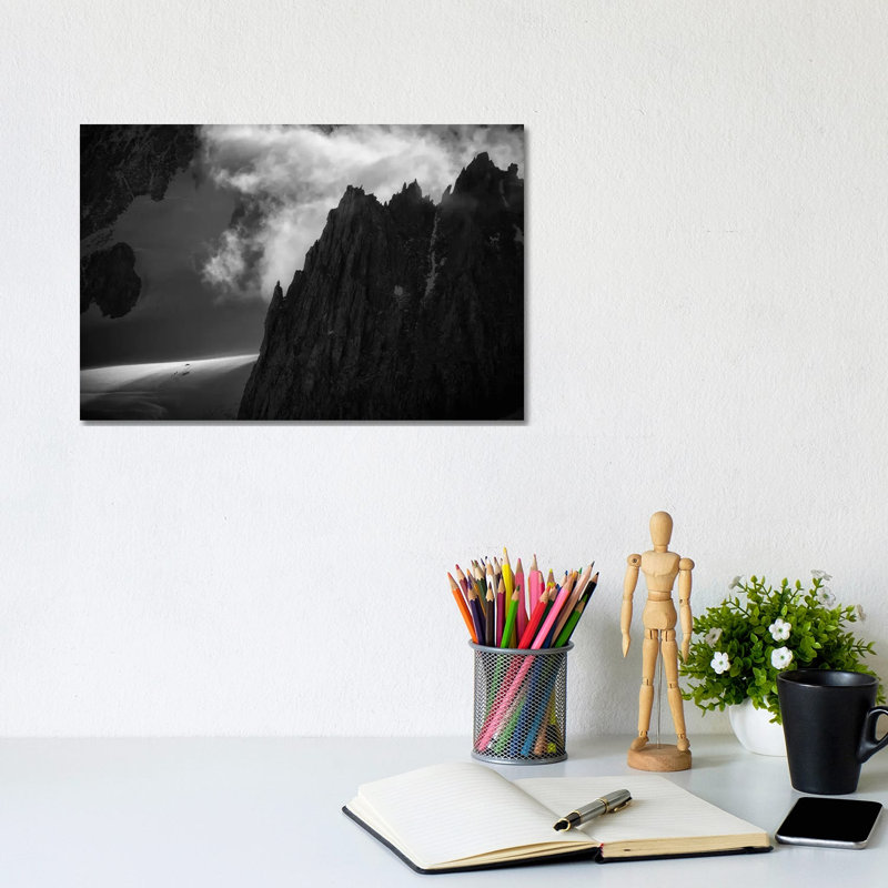 A Climber's Tent Below Aiguilles Marbrées, Chamonix, France 1 Piece Wrapped Canvas Wall Art, 20.32cm H x 30.48cm W x 1.91cm D