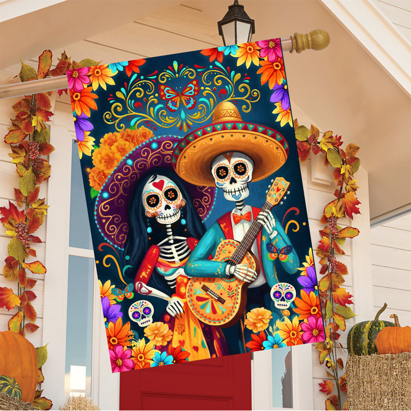 Day of the Dead House Flag 28x40