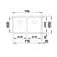 Supra 76.5 x 45cm Double Bowl Undermount Kitchen Sink