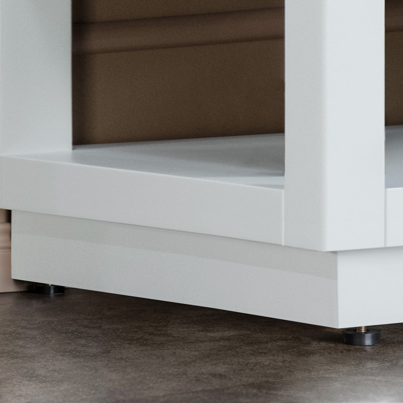 Meuble-lavabo en bois massif 30 po x 21 po x 33 po Venice, Blanc