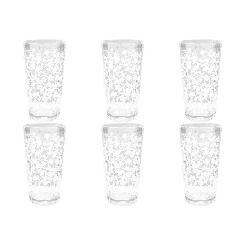 Verre à eau-forte en acrylique Vines - transparent - 22,2 oz