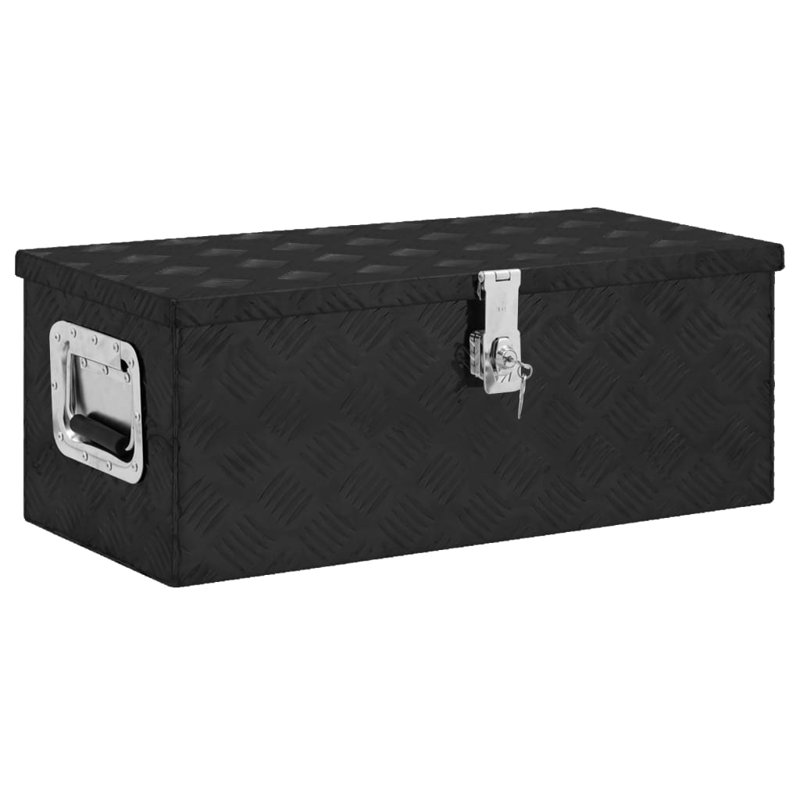 VidaXL Decorative Bin, Black, 31cm H x 70cm W x 27cm D