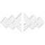 Médaillon de plafond contemporain en PVC de qualité architecturale, l 28 po x H 18 5/8 po x P 3 po x P 8 3/4 po x P 1 po-36077501