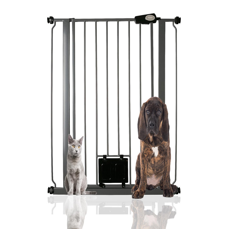 Geordie Metal Pressure Mounted Pet Gate, 75 - 84cm