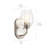 Coda Steel Armed Sconce-1099651715
