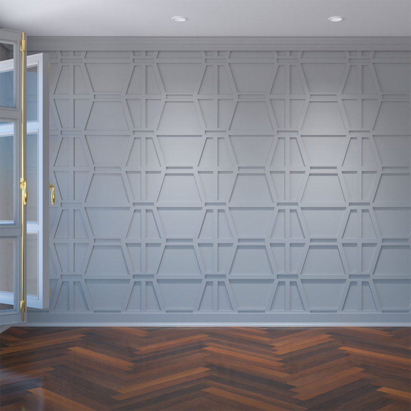 Panneau mural décoratif Greeley, H 23,375 po x l 23,375 po x P 0,375 po
