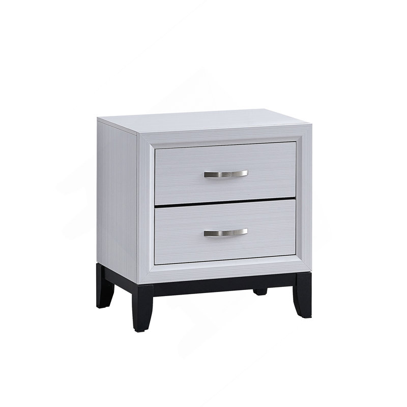 Table de chevet, blanc, Blanc