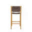 Tabouret de bar d'extérieur en bois d'acacia - Teck