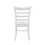 Ensemble de 2 chaises de salle à manger en bois à dossier en échelle