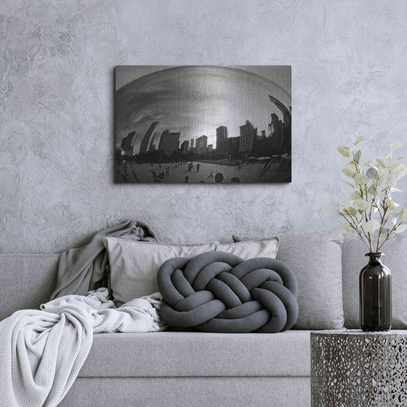 «The Bean Chicago BW» par Debra Van Swearingen, H 24 po x l 36 po