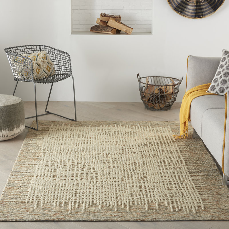 Maroun Abstract Hand Woven Area Rug, Rectangle 114 x 175cm