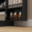 Armoire de rangement pour garde-manger autoportante avec 12 tablettes de porte, portes doubles, étagères à 5 niveaux, tablettes réglables, noir | Idée de cadeau-805906225