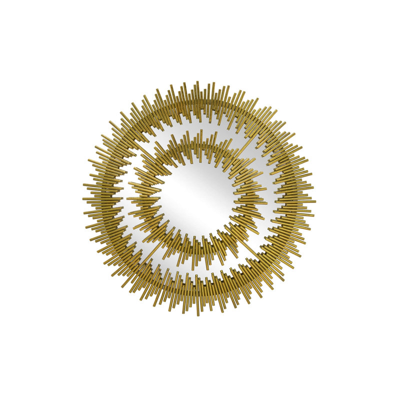 Amiogho Metal Sunburst Wall Mirror