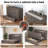 Farmhouse Queen Murphy Bed with Large Storage Drawer & Charging Station,Rustic Gray-922165232