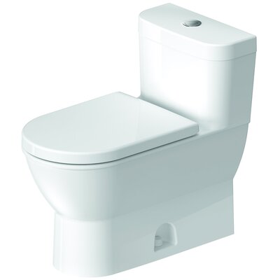 Darling New 1.28 GPF (Water Efficient) Elongated One-Piece Toilet with Hygieneglaze (Seat Not Included) -  Duravit, 2123012005