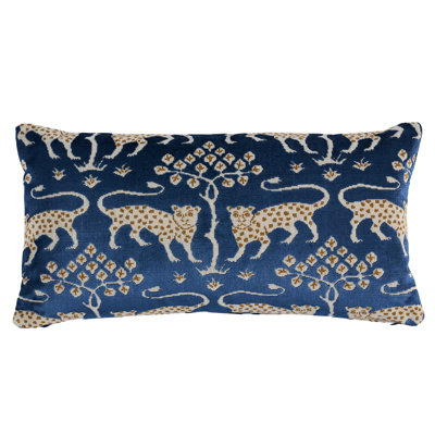 Woodland Leopard Velvet Pilow