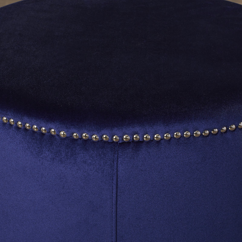 Repose-pieds standard rond 23,6 po Jaymeir, Bleu royal