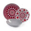 Mandala Red Dinnerware Set 18 Piece - Service for 6