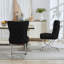 Chaise parsons rembourrée en velours capitonné Chary-231134447