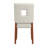 Aliaskar 20 " H Faux Leather Upholstered Rubberwood Solid Wood Side Chair