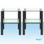 Ensemble de tables de bout en verre Eshanti-1206006385