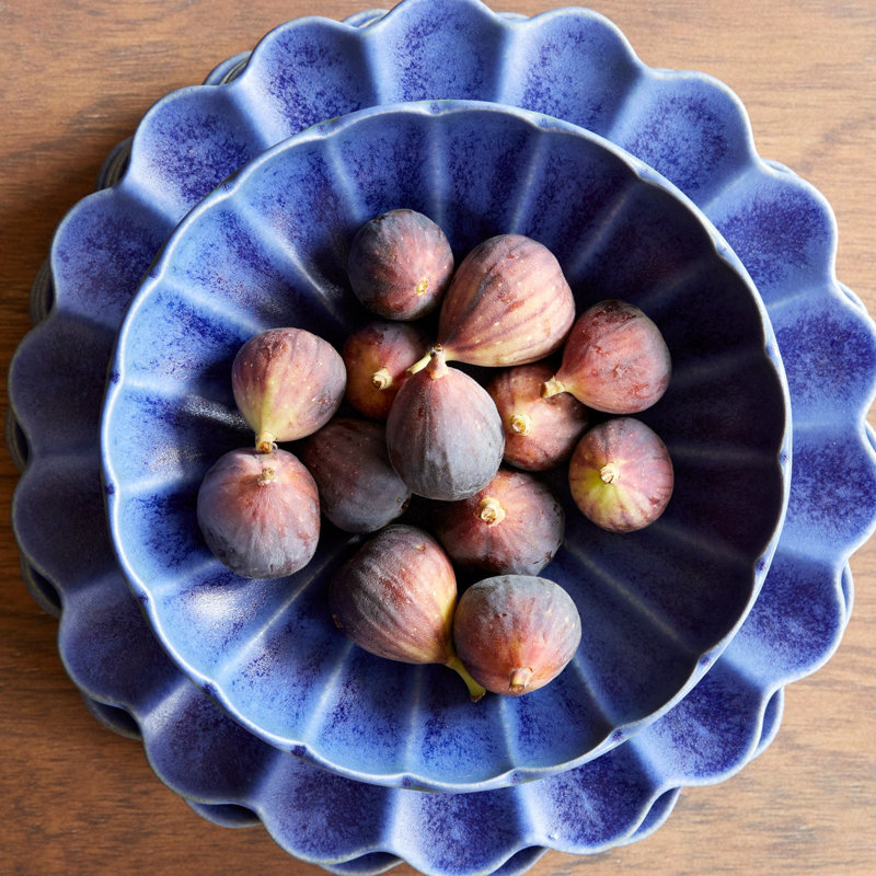 Dhalia Stoneware Pasta Bowl, Blue