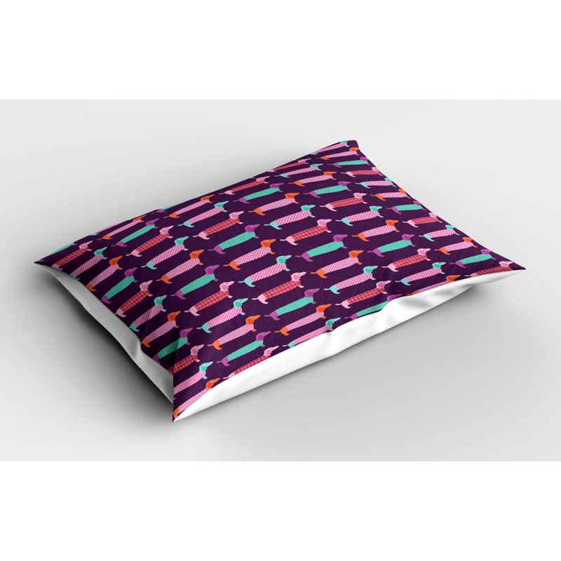 Dachshund Polyester Sham Set, Twin