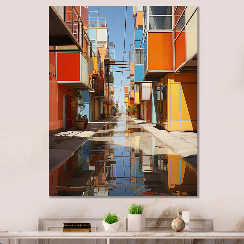 Urban Kaleidoscope I sur toile, Toile tendue, H 32 po x l 16 po x P 1 po