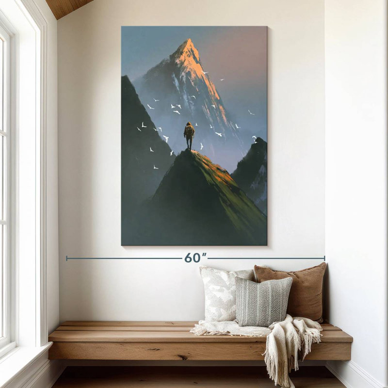 Sireci Man Climbing, 51" H x 34" W