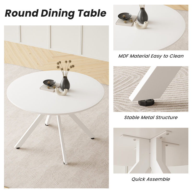 4 - Person Dining Set, White