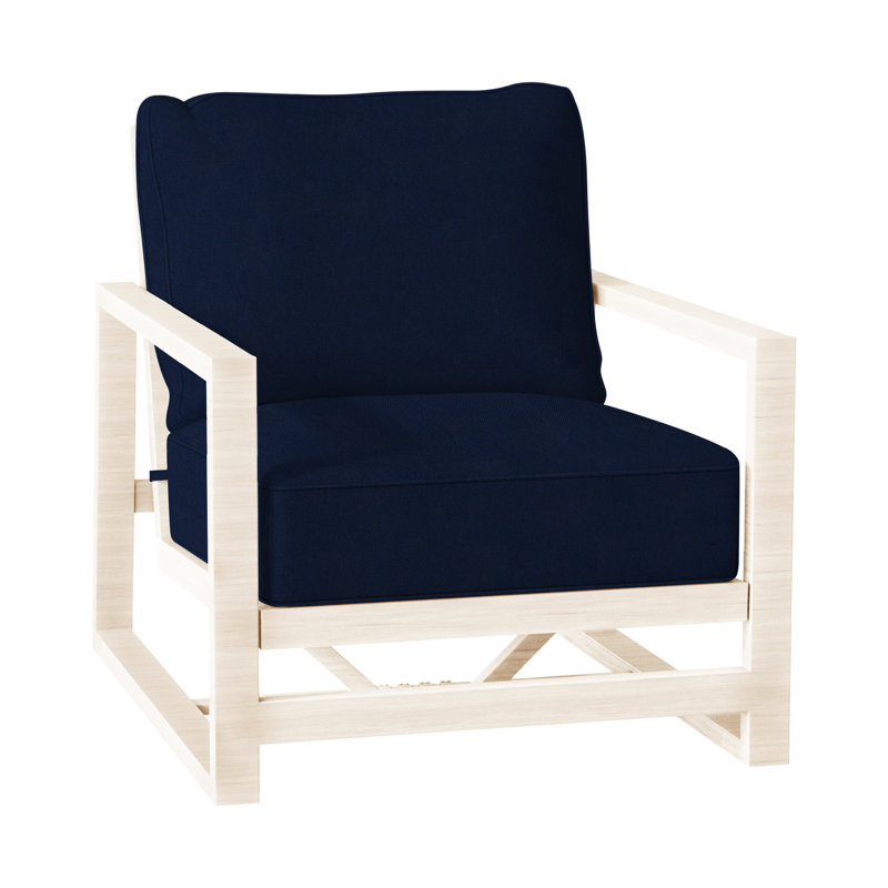 Méridienne Avondale, Welt + bourre standard, Velours indigo, Craie