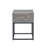 Celestial Contemporary Storage End Table, Gray