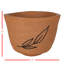 Pot de fleurs en terre cuite Leaf