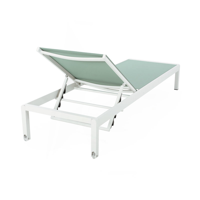 Chaise longue (Mp2), Vert + blanc