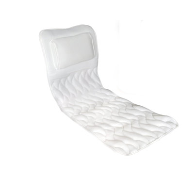 Coussin de bain luxueux pour le corps, antidérapant, blanc