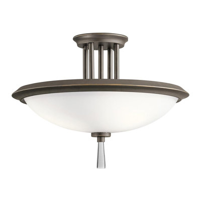 Delatorre Glass Semi Flush Mount