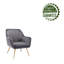 41.4cm H Velvet Upholstered Armchair-572470021