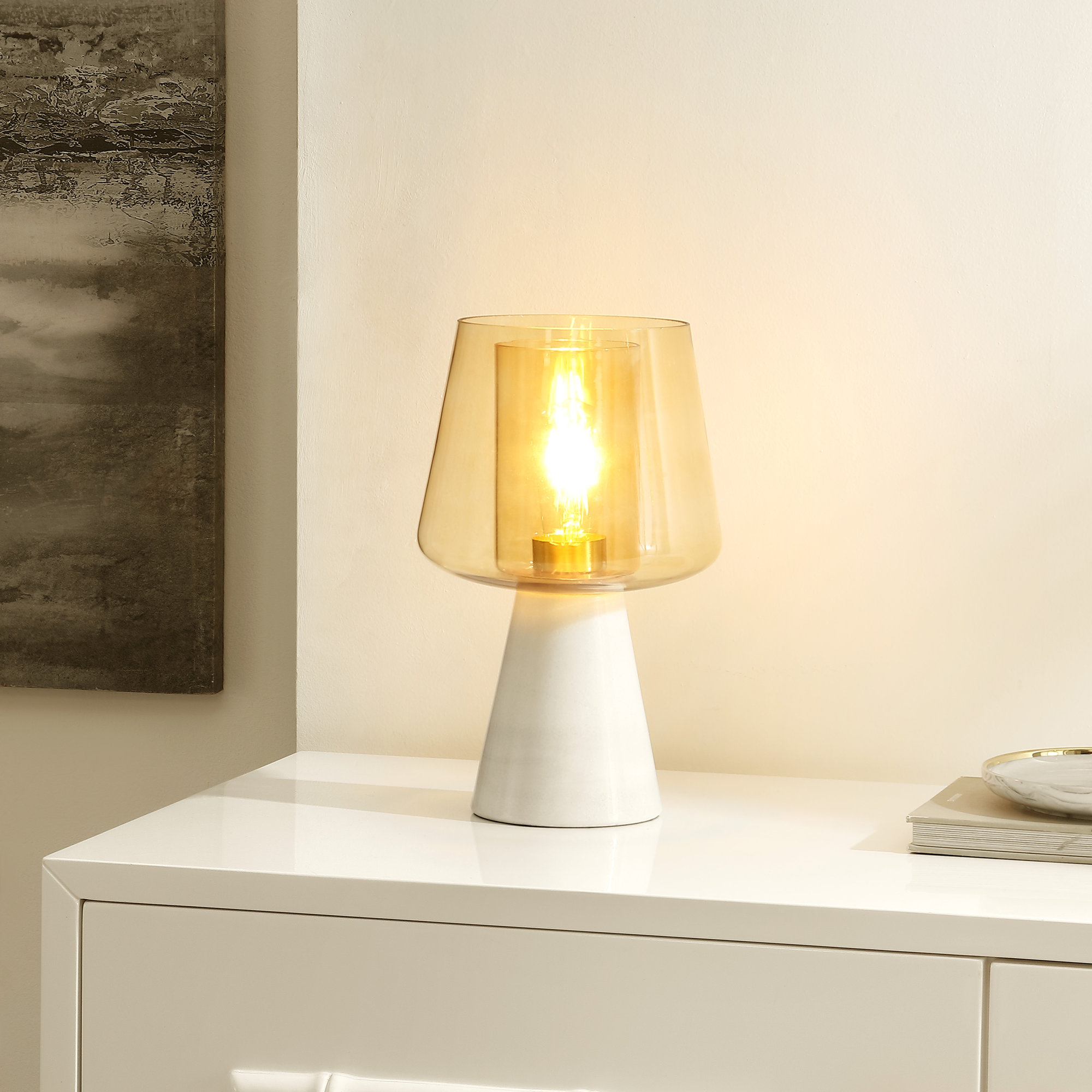 Muriwai Marble Novelty Lamp
