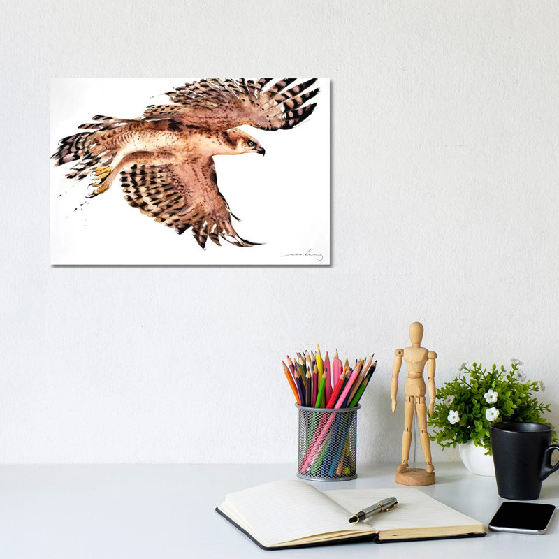 Soar Like Eagle II by Soo Beng Lim - Wrapped Canvas Gallery-Wrapped Canvas Giclée, 20.32 cm H x 30.48 cm W