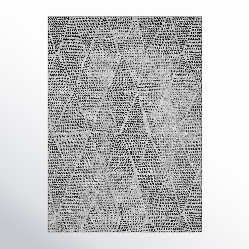 Jurnee Washable Geometric Indoor / Outdoor Rug, Rectangle 10' x 14'